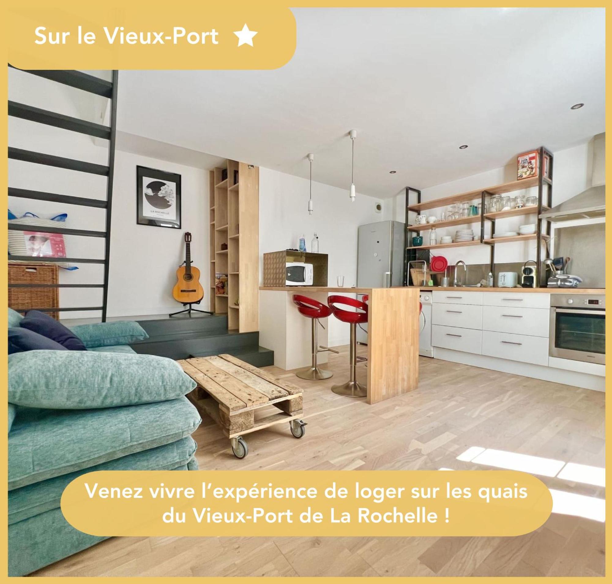 Appartement Sur Le Port - Duplex Cosy & Moderne Face Au Port - Wifi Gratuite - Parfaitement Equipe 拉罗歇尔 外观 照片